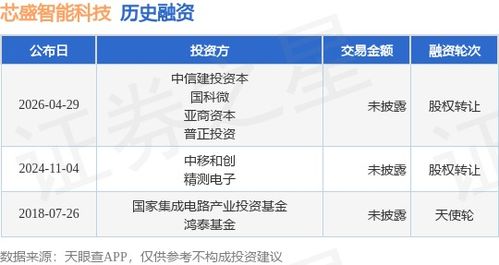 芯盛智能科技 双轮驱动下的股权融资与技术破局之道